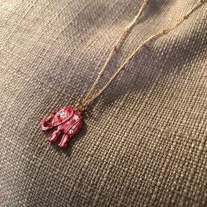 LC Lauren Conrad Pink Elephant Necklace